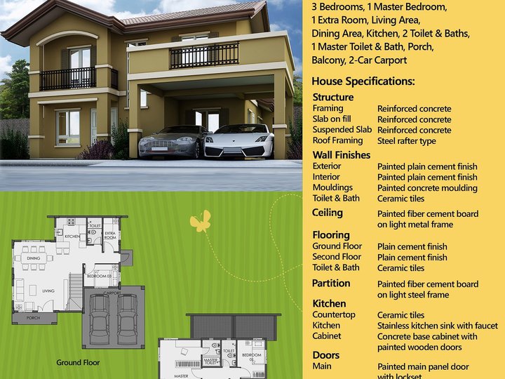 5-bedroom Single Detached House For Sale in  Iloilo ( Big Lot)