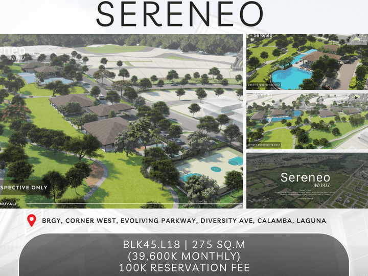 Residential Lot In Nuvali Calamba Laguna - Sereneo by ALVEO Land an Ayala Land Company