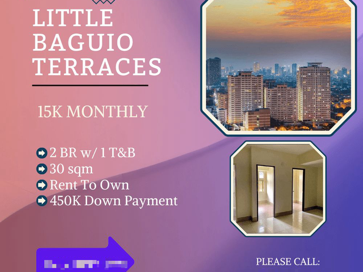 15K Monthly 30.00 sqm 2 BR Condo For Sale in San Juan
