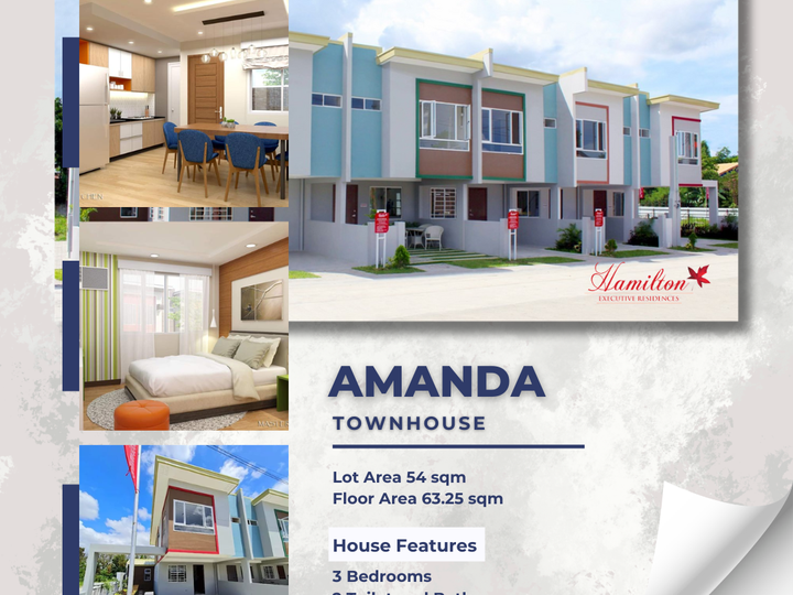 3BR Amanda Townhouse For Sale in Imus Cavite