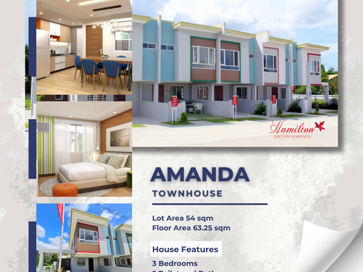 3-bedroom Amanda Townhouse For Sale in Imus Cavite