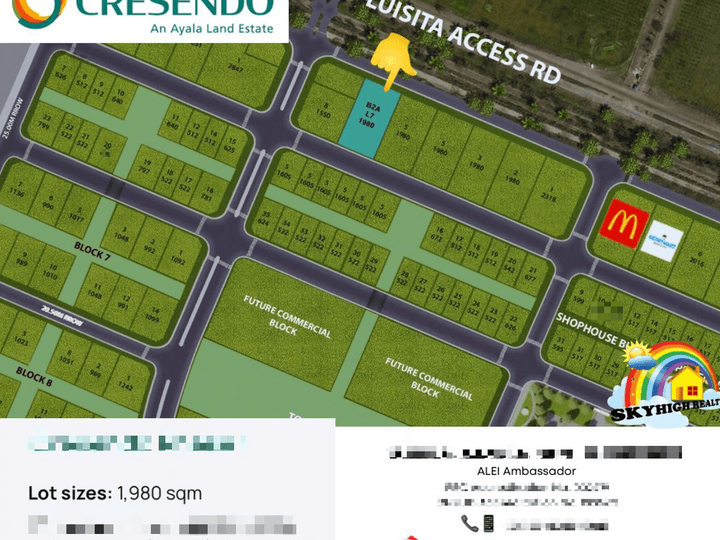 Last Commercial Lot in Phase I of Cresendo Estate near McDonnalds