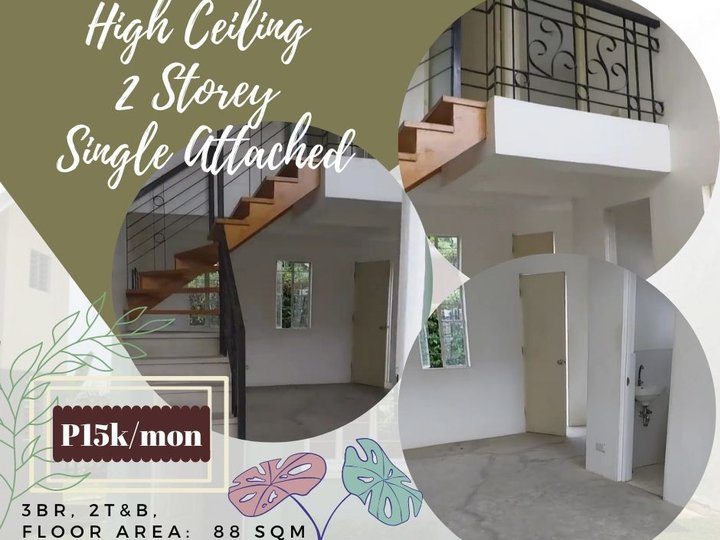 [High Ceiling] Single Attached 2 Bedroom House in Lot in Cavite