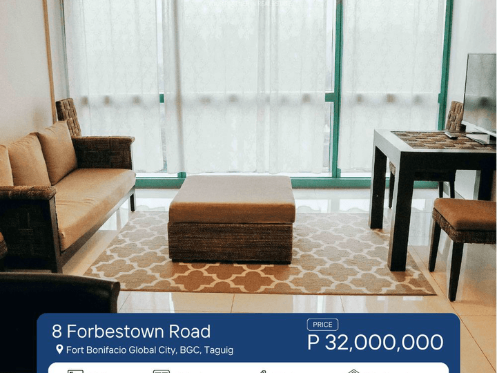2BR 2 Bedroom Condominium for Sale in 8 Forbestown, BGC, Taguig City