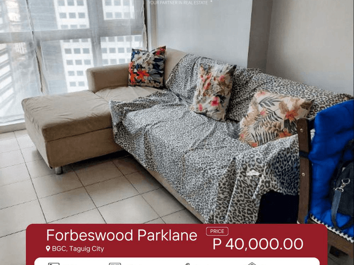 Fully-Furnished1 Bedroom Condo for Rent in Forbeswood Parklane, BGC