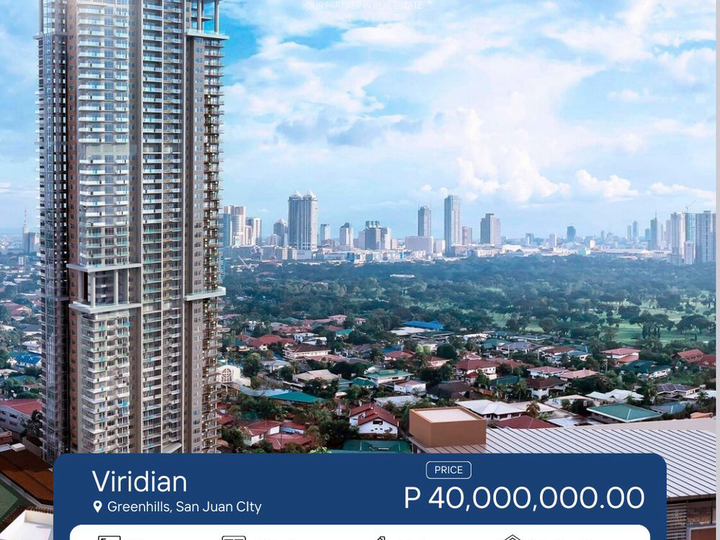 3BR Full-Furnished Condo for Sale in Viridian Greenhills, San Juan
