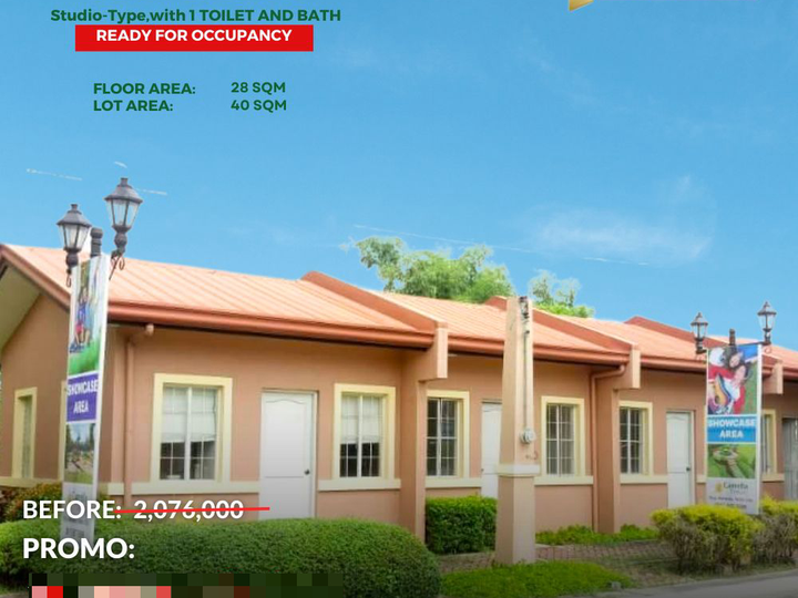 51K Move-In Agad!! Studio-type Rowhouse FOR SALE in Carcar City RENT NO MOREEEE