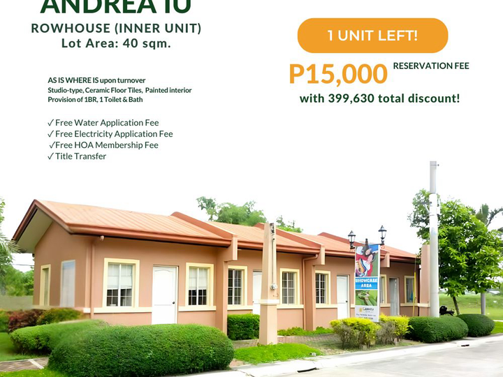 Ready For Occupancy Studio-like Rowhouse For Sale in Carcar Cebu