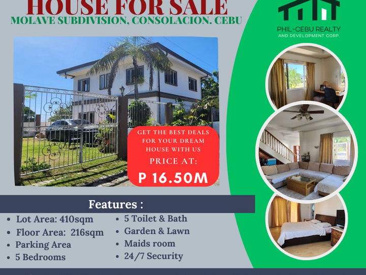 Discounted 5-bedroom Single Attached House For Sale in Consolacion Cebu