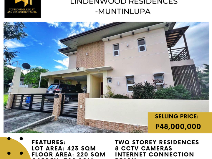 Prime HOUSE AND LOT FOR SALE in Lindenwood, Muntinlupa