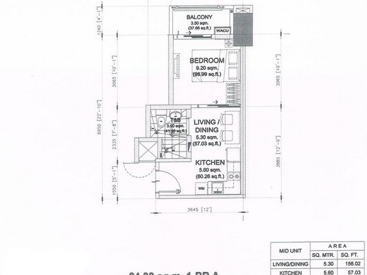 RFO 27.50 SQM 1-BEDROOM CONDO IN PASIG CITY NEAR ARANETA CENTER