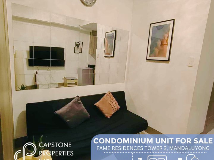 FOR SALE: 1 Bedroom with Balcony in Fame Residences, Mandaluyong City