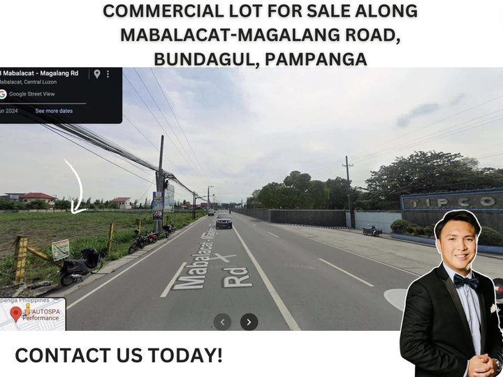 COMMERCIAL LOT FOR SALE IN ANGELES PAMPANGA ALONG MABALACAT-MAGALANG ROAD  BUNDAGUL MABALACAT