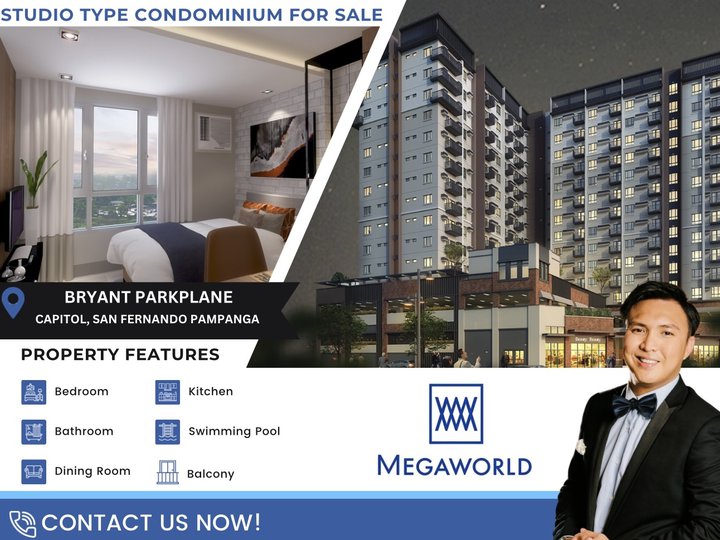 Studio Type Condominium For Sale in Bryant Parkplane Capital Town Pampanga by Megaworld