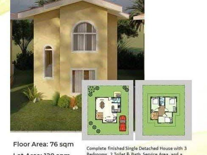 Elisa Homes Sapphire Single Detached 3BR For Sale in Bacoor, Cavite