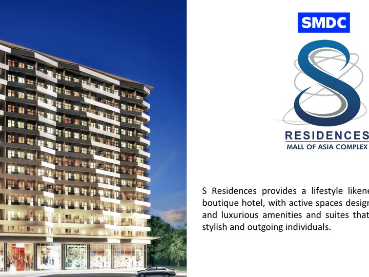 RFO 27.66 sqm 1 bedrooom Residential Condo near in SM MOA