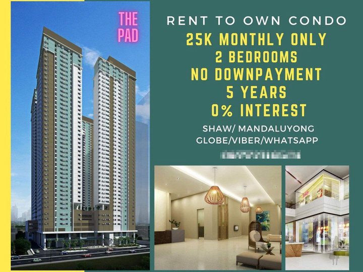 MOVEIN Condo 2BR 25K Monthly BONI NO DP RFO PIONEER WOODLAND RENT2 OWN