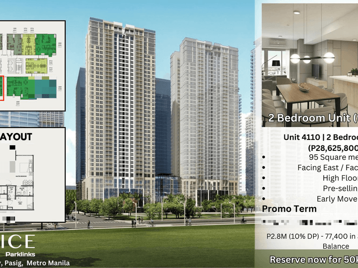 Property Investment  at Rosario, Pasig City - Lattice at Parklinks by ALVEO