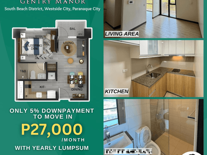 Megaworld Gentry Manor Executive Studio Ready for Occupancy