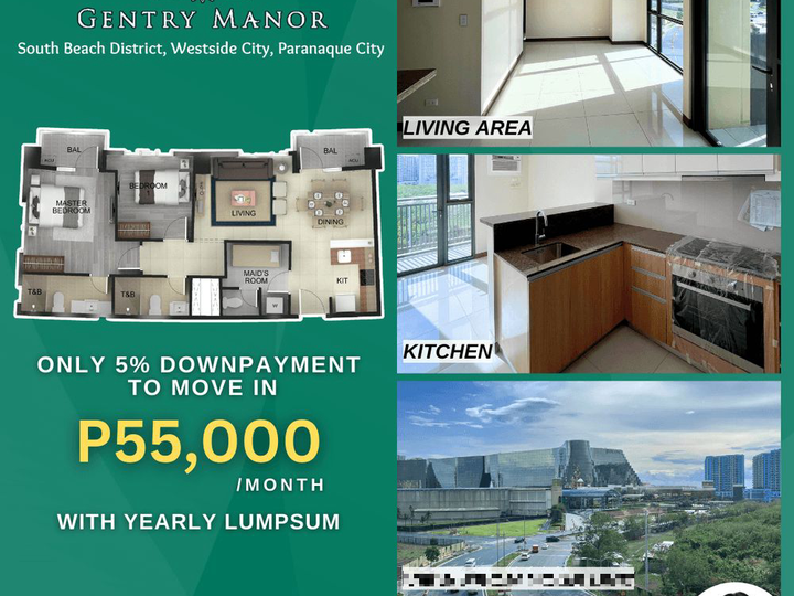 Megaworld Gentry Manor Two Bedroom Ready for Occupancy 78 Sqm Unit