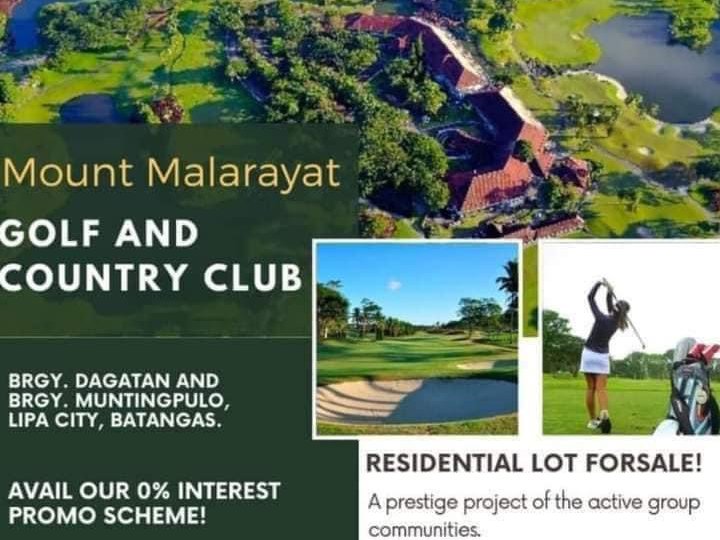 Residential Lot for Sale in Malarayat Golf and Country Club in Lipa