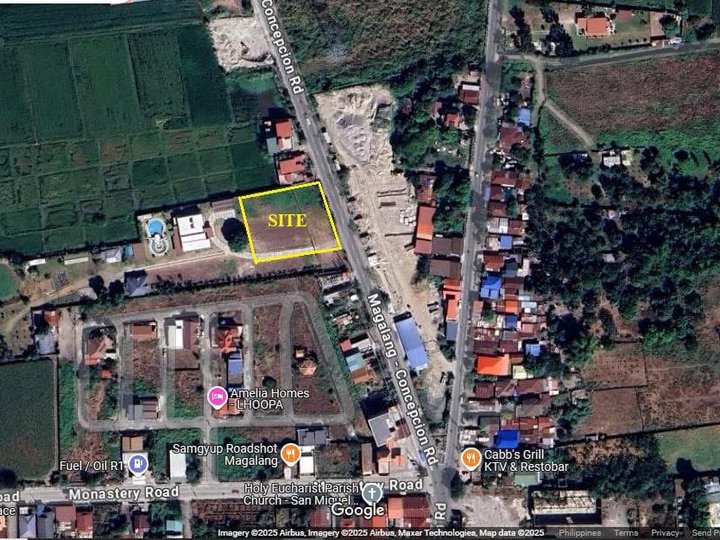 FOR SALE VACANT LOT IN MAGALANG PAMPANGA ALONG PROVINCIAL ROAD IDEAL FOR COMMERCIAL OR INDUSTRIAL