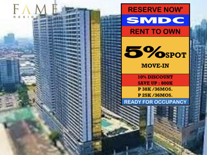 SMDC Fame Residences Condo for sale in Mandaluyong City; Edsa