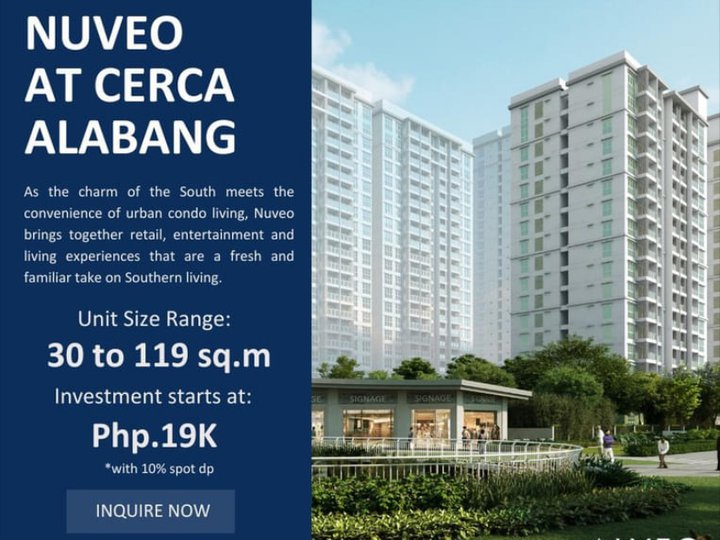 29sqm studio type. Nuveo Tower1 it is pre selling.