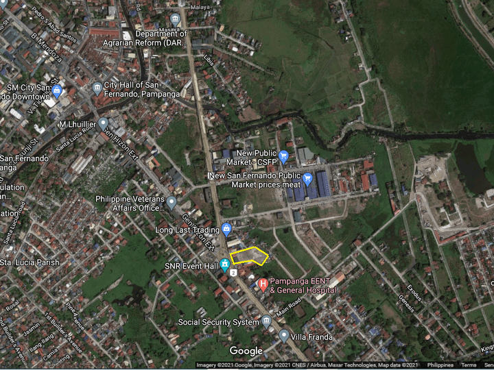 COMMERCIAL LOT WITH FENCE IN PAMPANGA NEAR NEW SAN FERNANDO PUBLIC MARKET
