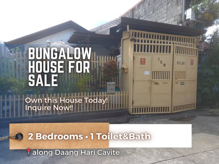 Bungalow House For Sale along Daang Hari Road Bacoor Cavite
