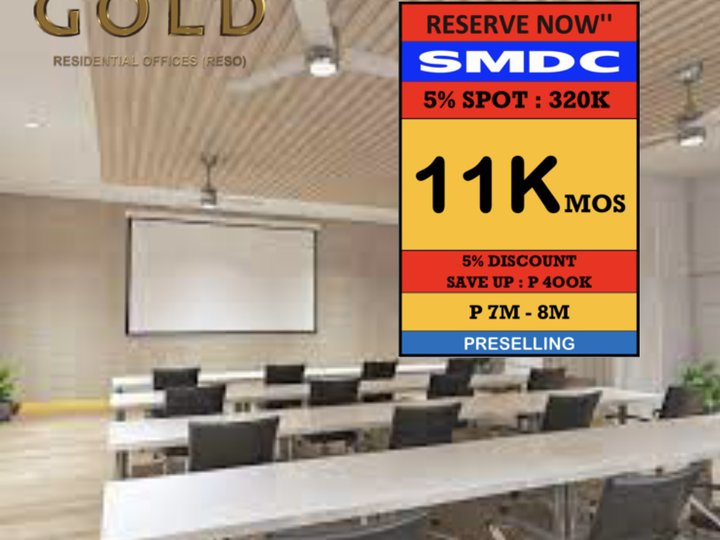 OFFICES for Sale in Paranaque City, Naia Airport at SMDC GOLD RESO