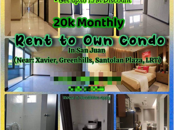 Studio 1Bedroom 2BR Rent to Own Condo in San Juan City near Xavier Greenhills Santolan Plaza Ortigas