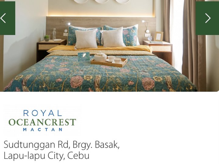 60 sqm 2-Bedroom Condo Unit for Sale at Royal Oceancrest Basak Lapu-Lapu City, Cebu