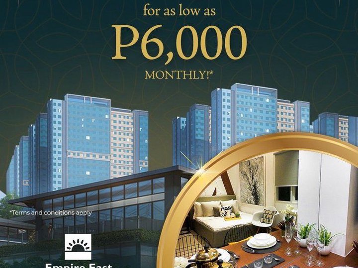 Condo Preselling in Cainta 6,000 Monthly No Downpayment Required