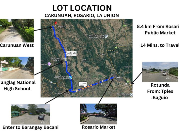 TITLED VACANT LAND IN CARUNUAN WEST ROSARIO, LA UNION