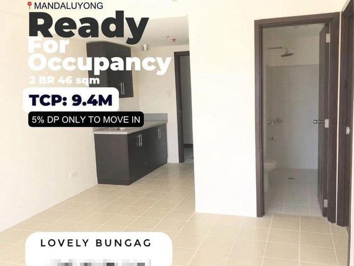 RFO Unit in Boni Mandaluyong 50.32sqm 2BR Unit For SALE 25K MONTHLY!