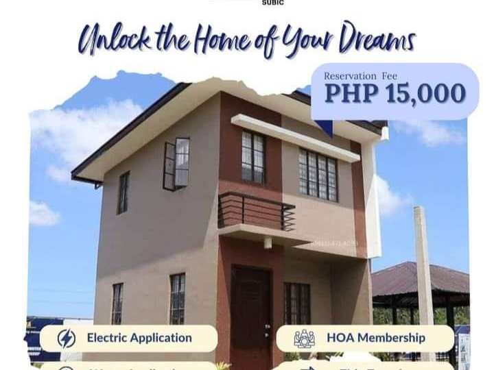 Lumina Subic Angeli Single Attached 2 Bedrooms For Sale in Subic Zambales