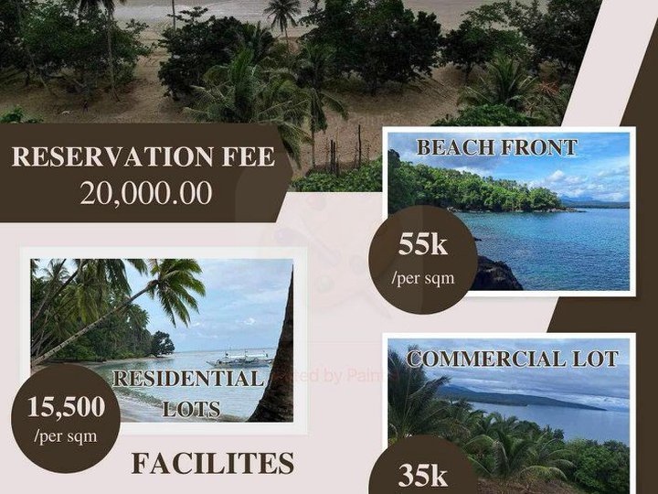 Beachfront 500 Sqr. Meter to 1,500 Sqr. Meter Beach Property Sale in Aborlan, Palawan.