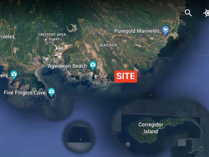 LAND WITH SHORELINE IN BATAAN IDEAL FOR PORT AREA FACING MANILA BAY