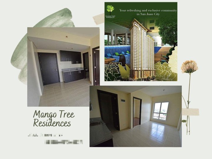 1 Bedroom Unit For Sale in Mango Tree Residences near Greenhills Cubao Manila Pet Friendly RFO Fit