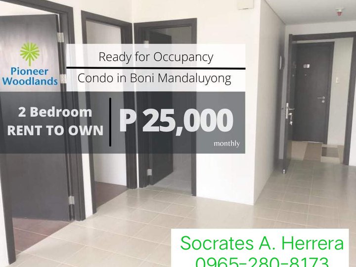 RFO 51.00 sqm 2-bedroom Condo Rent-to-own in Pioneer Mandaluyong