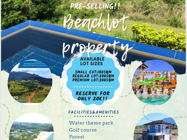 Beachlot property located at bagac Bataan with view from sea,mountain