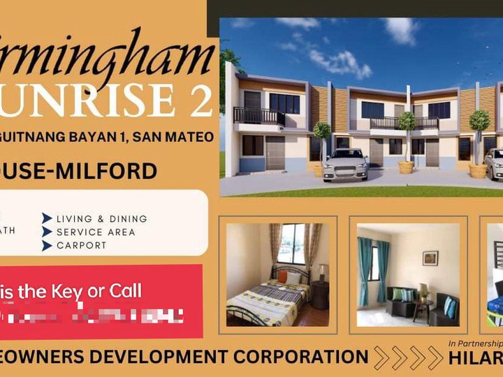 2Bedroom Townhouse for Sale in GSIS Rd.,Daang Bakal San Mateo,Rizal
