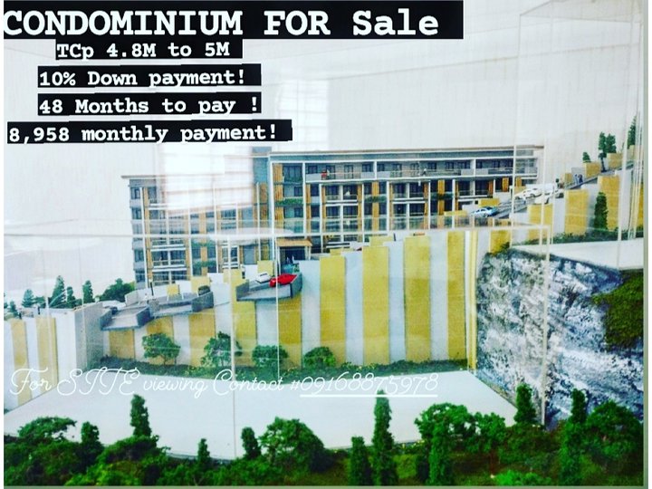 Over looking Condominium For sale! tCp 4.8M to 5M 10%dp 48months topay