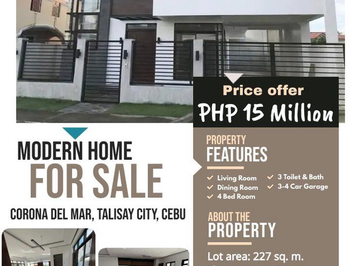 4-bedroom Single House For Sale at Corona del Mar Talisay Cebu