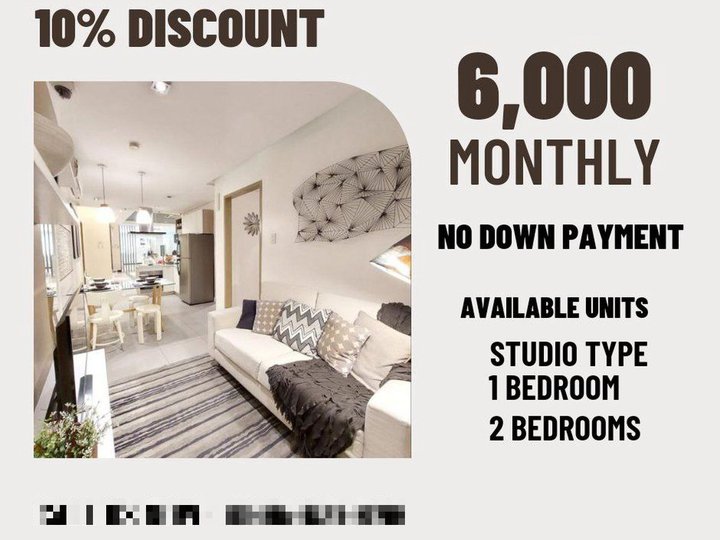 Pre Selling Condominium near Eastwood No Downpayment Studio  1BR 2BR