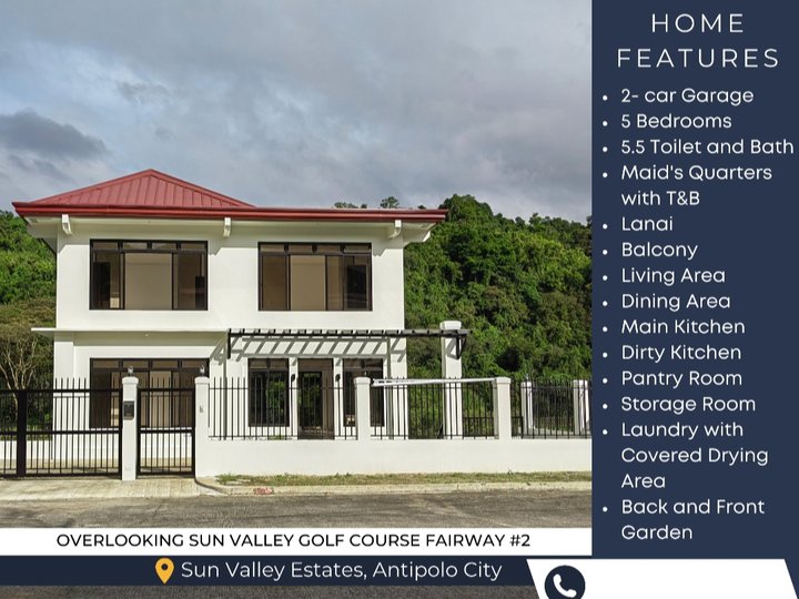 5 Bedroom Single Detached House For Sale in Antipolo Rizal