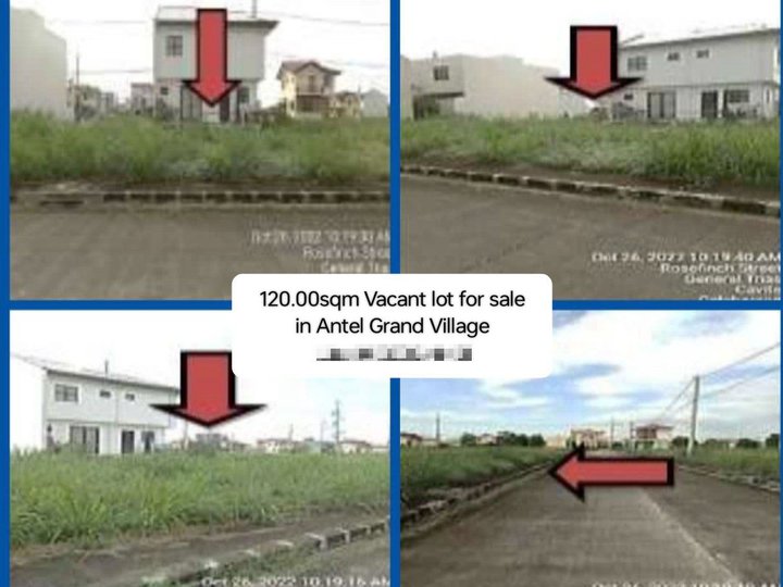 120.00sqm Residential Vacant lot for sale in Antel Grand Village