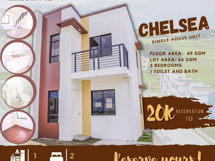 RFO 2-bedroom Single Attached House Rent-to-own in General Trias