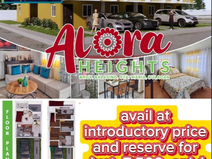 Most Affordable Townhouse with parking and provision upto 3BR in Sta.Maria, Bulacan